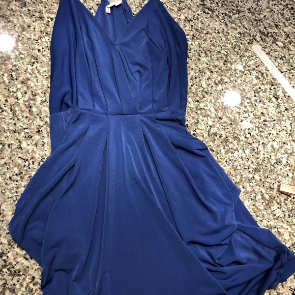 BCBG Generation Blue Strappy Dress with pockets - Picture 5 of 7